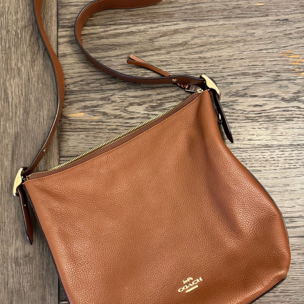 Coach Tan Leather Shoulder Bag